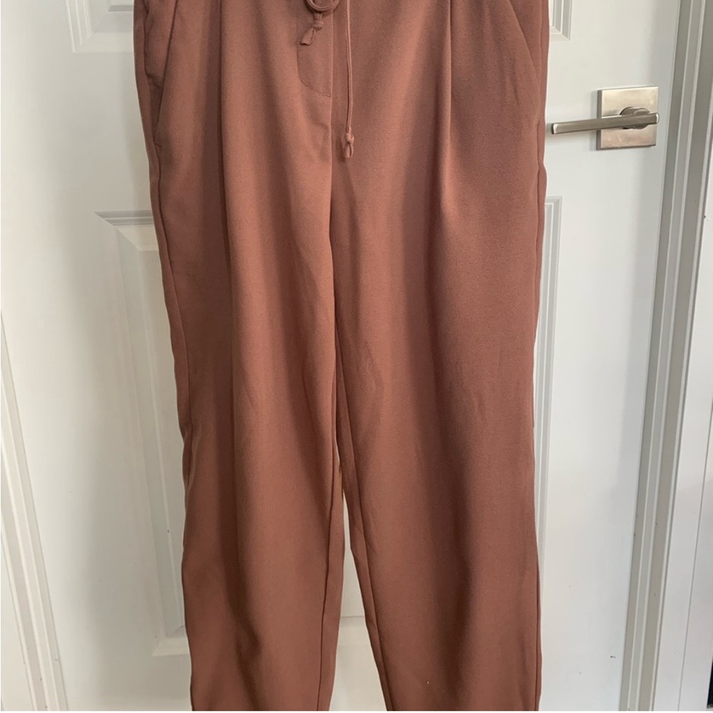 Paperbag front tie blush pants RW&Co size xs